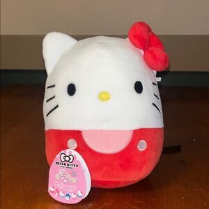 Kelly Toys SQUISHMALLOWS Hello Kitty & Friends Sanrio 8" Hello Kitty (Red) NWT